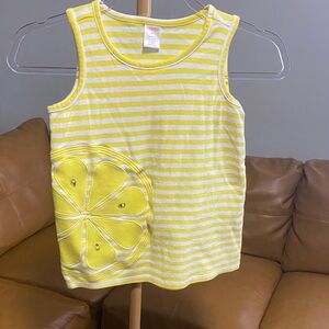 Gymboree Yellow Striped Kids Tank Top